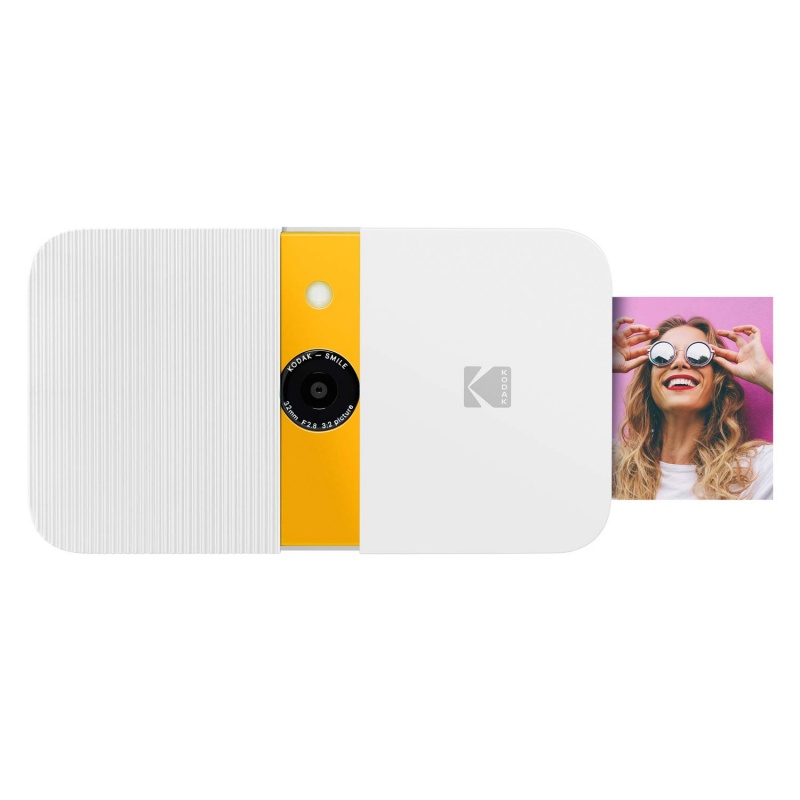 Фотоапарат KODAK SMILE 2x3 Camera бяло/жълт Фотоапарат KODAK SMILE 2x3 Camera бяло/жълт