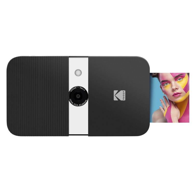 Фотоапарат KODAK SMILE 2x3 Camera черно/бял Фотоапарат KODAK SMILE 2x3 Camera черно/бял