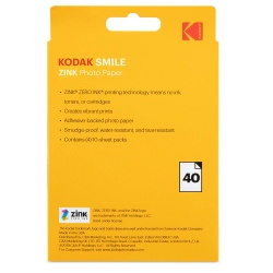 Хартия Kodak ZINK 3x4 inch paper - 40 броя