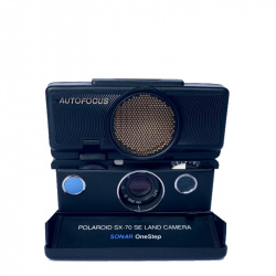 Фотоапарат Polaroid SX-70 Autofocus Black-Black blue button