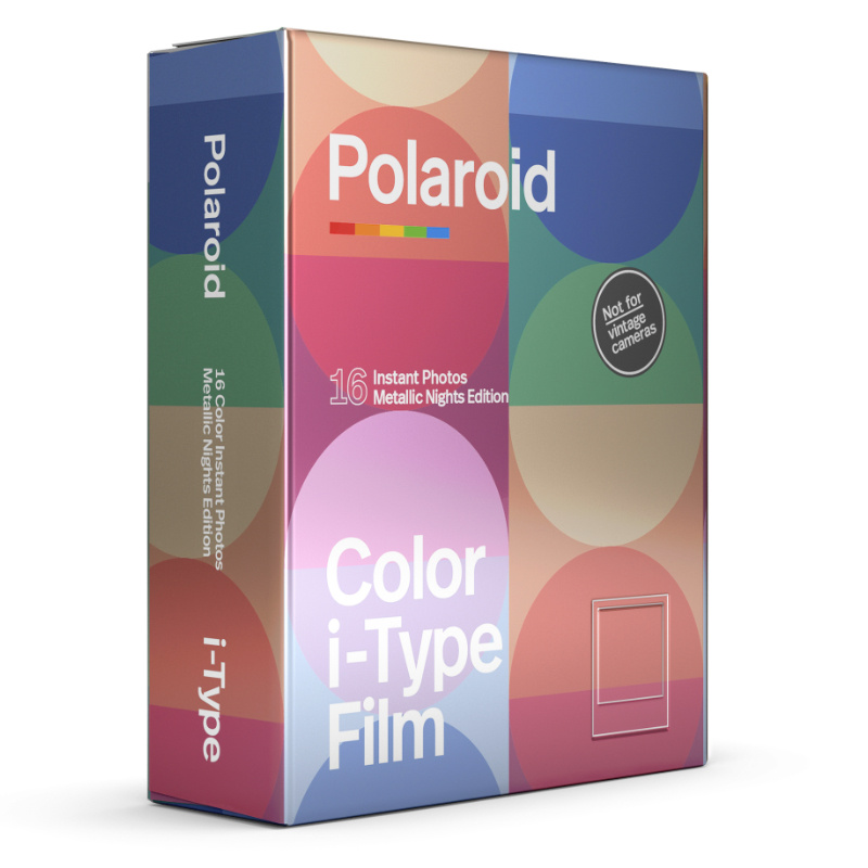 6035 Polaroid i-Type Color Film 16 Photos Metallic Nights Edition Double Pack