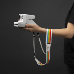 Ремък за фотоапарат Polaroid Camera Strap Flat - White rainbow