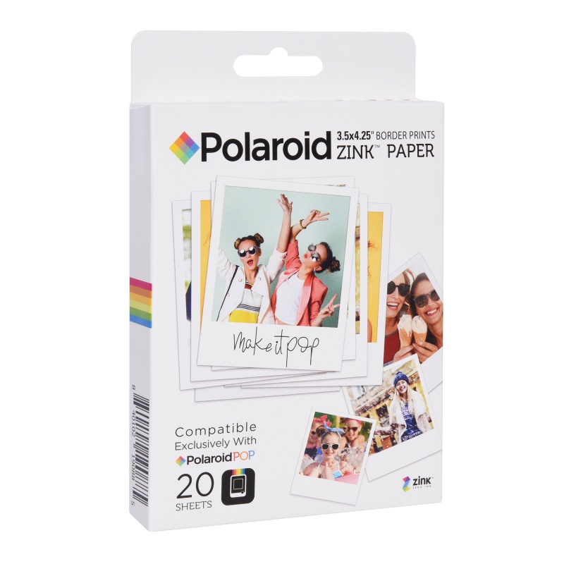 Фотохартия Polaroid Zink Paper 3,50 x 4,25", 20 броя
