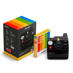 Комплект фотоапарат Polaroid Now+ Gen 3 Black + филм за 8 снимки