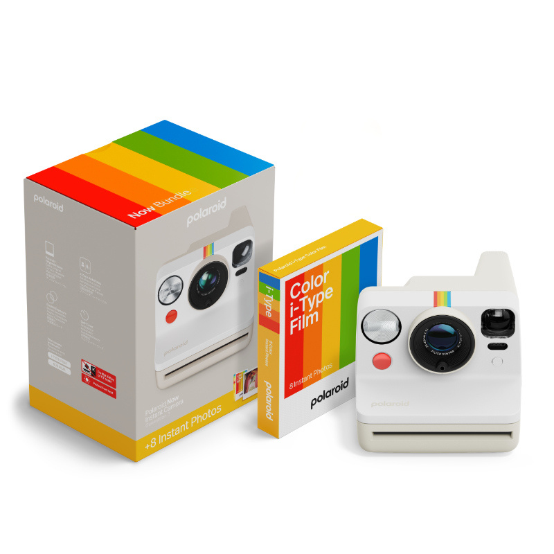 Комплект фотоапарат Polaroid Now Gen 3 Pebble White + филм за 8