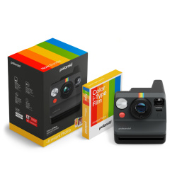 Комплект фотоапарат Polaroid Now Gen 3 Black + филм за 8 снимки